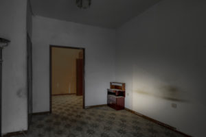 Barcelona, Catalonia, Spain, April 12: interior of an apartment with abandoned walls, ceilings and floors in the center of a European city Barcelona, Catalonia, Spain, April 12: interior of an apartment with abandoned walls, ceilings and floors in the center of a European city